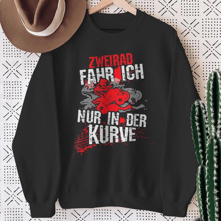 Zweirad Fahr Ich Nur In Der Kurve Quad Atv Motif Sweatshirt Geschenke für alte Frauen