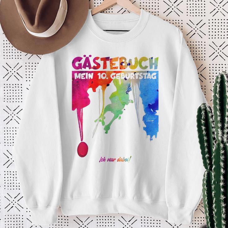 10 Jahre Guestlist 10Th Geburtstag Guest Book Sweatshirt Geschenke für alte Frauen