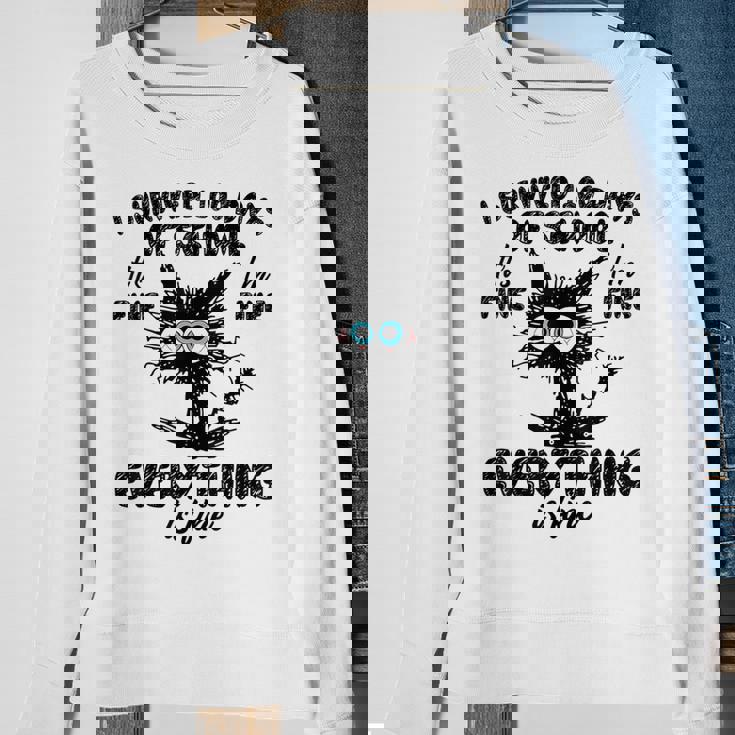 100 Days Of School It's Fine I'm Fine Everything Is Fine Sweatshirt Gifts for Old Women