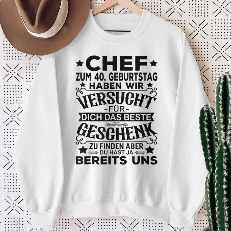 40Th Birthday Chef Für Dich Das Beste 40 Jahre Gray Sweatshirt Geschenke für alte Frauen