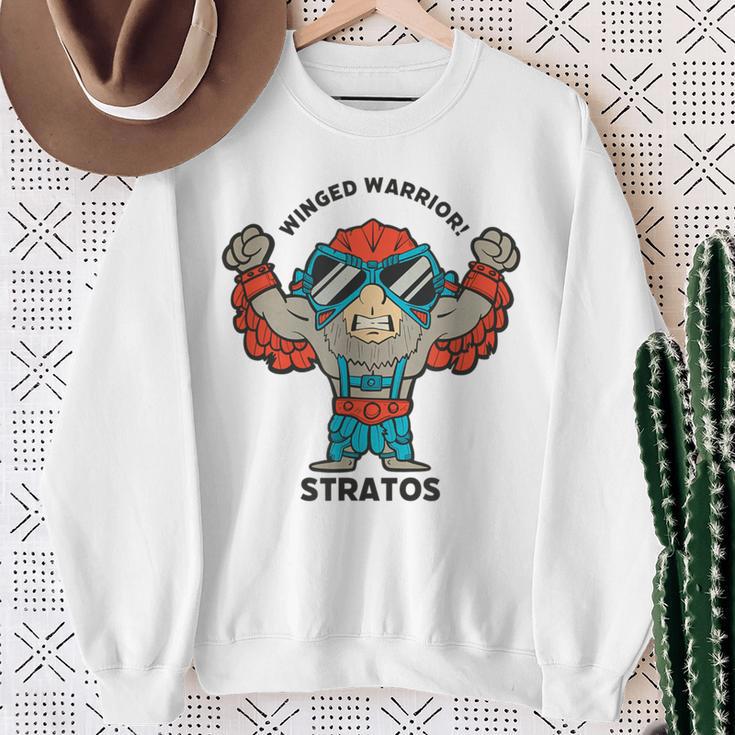 Adorable Stratos He Man Toy 1980 Gray Sweatshirt Geschenke für alte Frauen