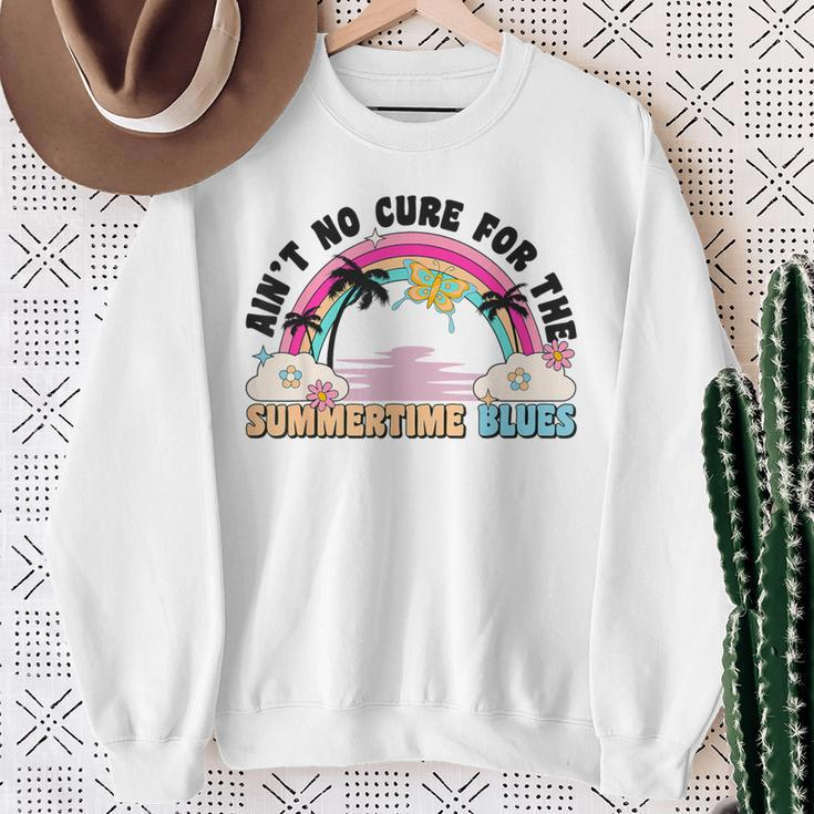 Ain't No Cure For The Summertime Blues Summer 2023 Sweatshirt Gifts for Old Women