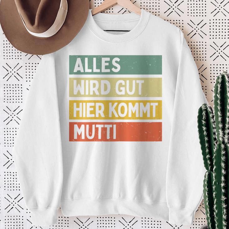 Alles Wird Gut Hier Kommt Mutti Retrointage First Name Saying Sweatshirt Geschenke für alte Frauen