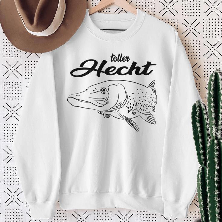 Angler Angeln Fischer Papa Opa Mann Geschenk Petri Heil Sweatshirt Geschenke für alte Frauen