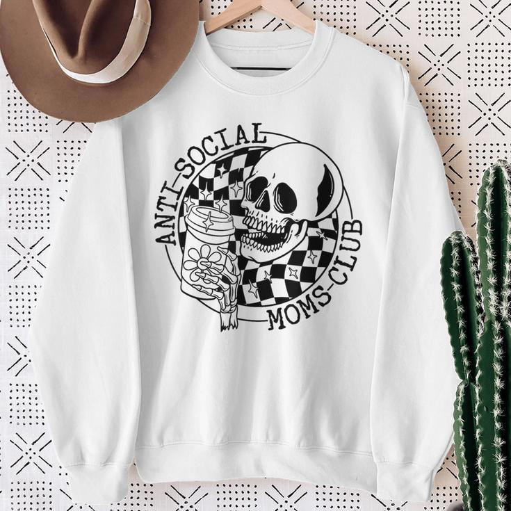 Anti Social Moms Club Antisocial Introvert Antisocial Club Sweatshirt Gifts for Old Women