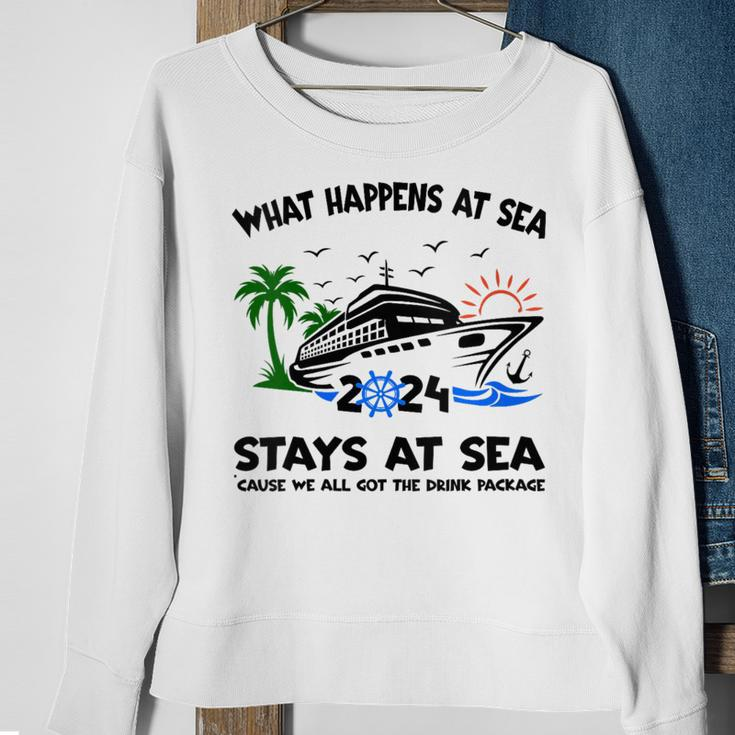 Aw Ship Its A Family Trip And Friends Group Cruise 2024 Sweatshirt Gifts for Old Women