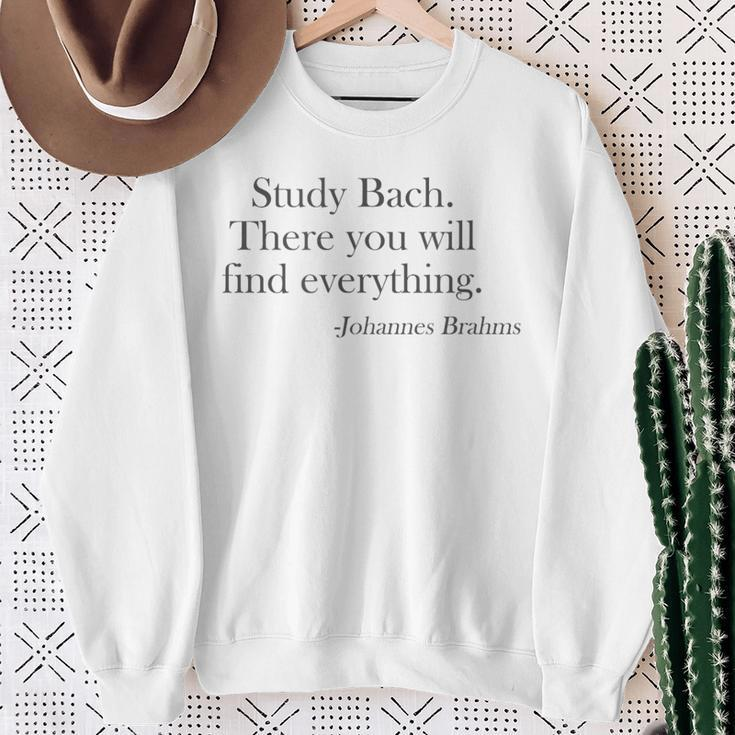Bach Classical Music Lover Ts Classical Music Quote Sweatshirt Gifts for Old Women