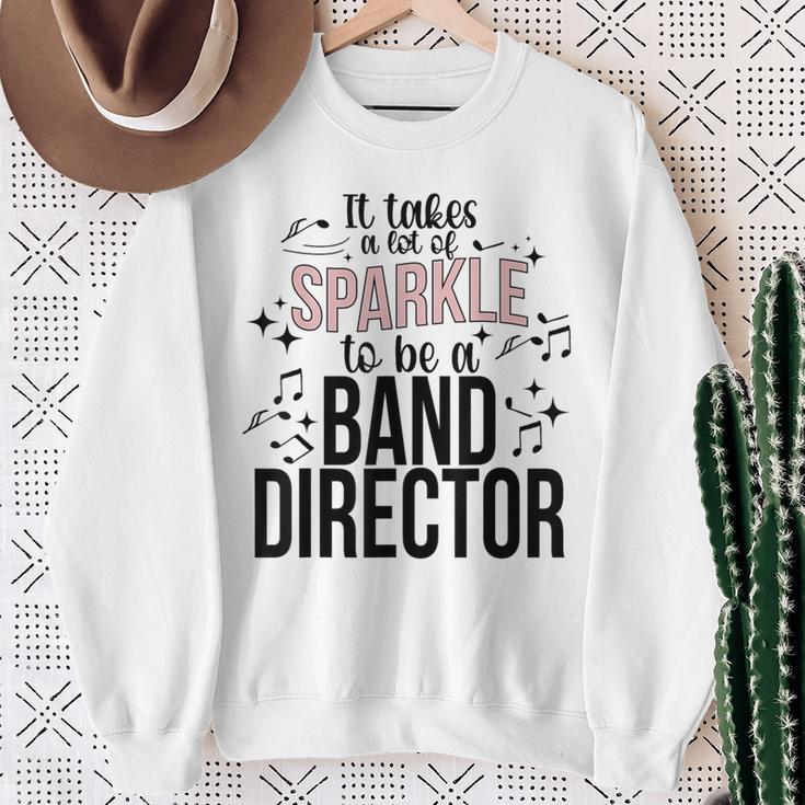 To Be A Band Director Marching Band Director Sweatshirt Gifts for Old Women