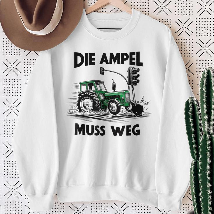 Bauern Unterstützung Die Ampel Muss Weg Die Ampel Sweatshirt Geschenke für alte Frauen
