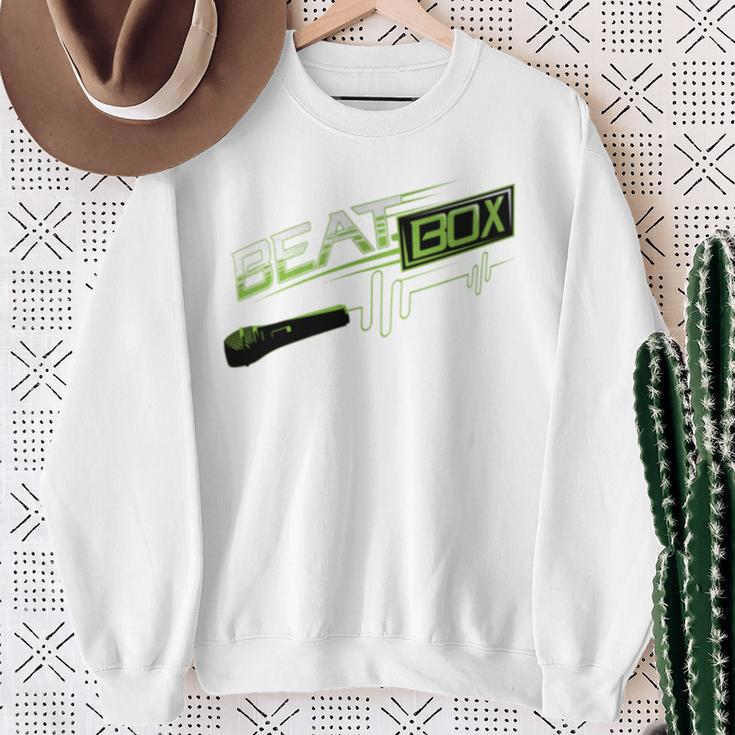 Beatbox Cute Boom Box Beat-Boxing Mic Sweatshirt Gifts for Old Women