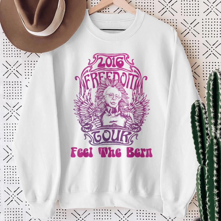 Bernie SandersRetro Hippy Cool Feel The Bern Sweatshirt Gifts for Old Women