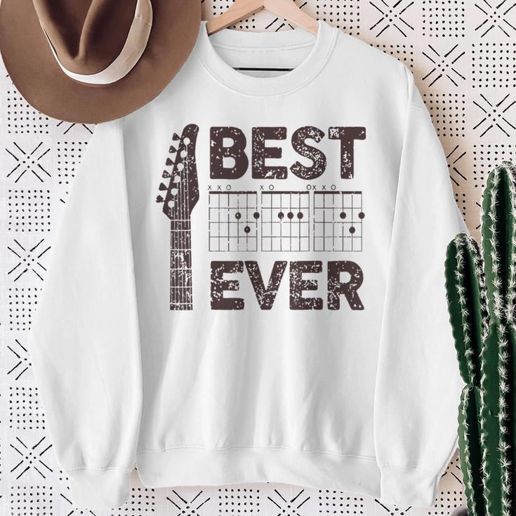 Best Guitar Dad Ever Chords Best Daddy Guitar Fathers Day Sweatshirt Gifts for Old Women