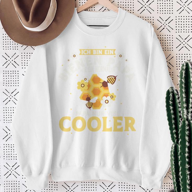 Bienen Papa Wie Ein Normaler Papa Nuriel Cooler Imker Sweatshirt Geschenke für alte Frauen