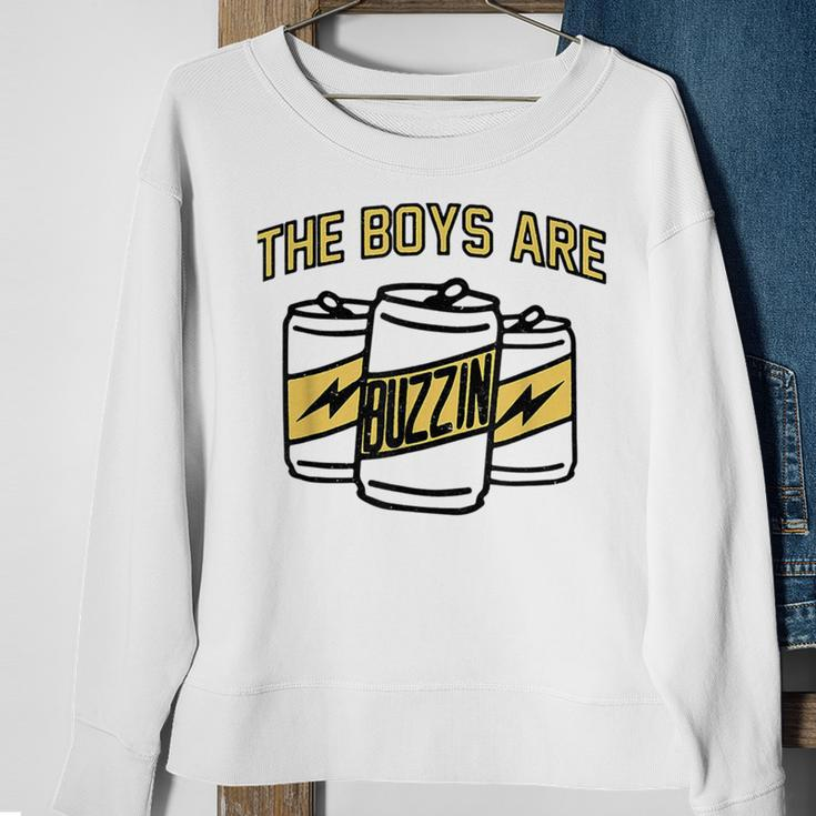 The Boys Are Buzzin Vintage Drinking Beer For Dad Sweatshirt Gifts for Old Women