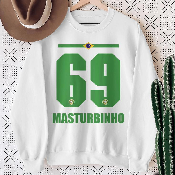 Brazil Sauf Jersey Masturbinho Sun Name Sweatshirt Geschenke für alte Frauen
