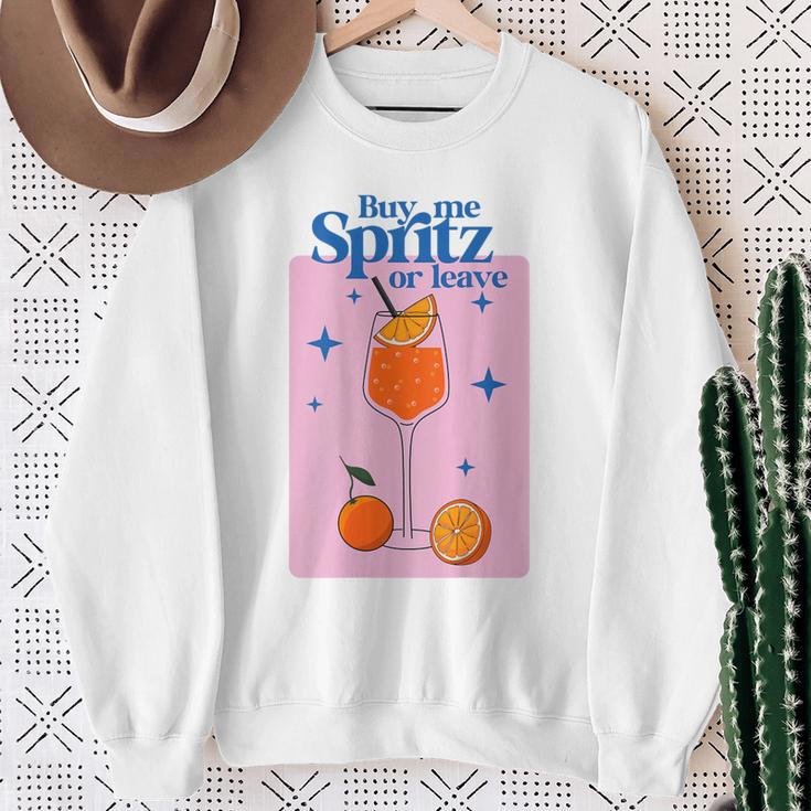 Buy Me Spritz Or Leave X Hallöchen Aperölchen Spritz Stars Sweatshirt Geschenke für alte Frauen