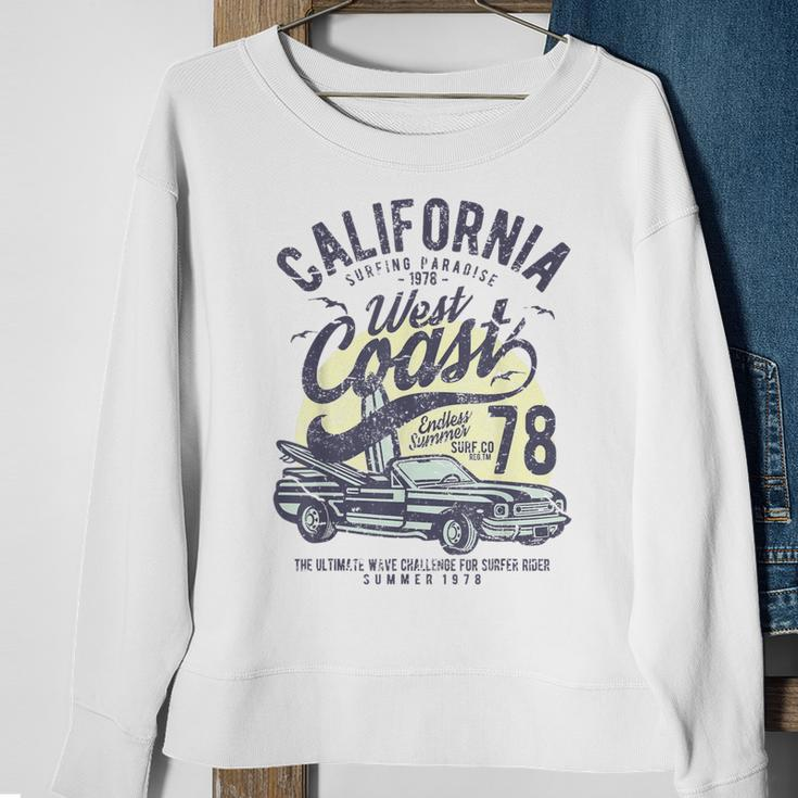 California West Coast Surfing Car Birthday Sweatshirt Gifts for Old Women