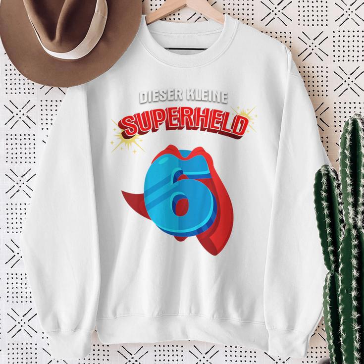 Children's 6Th Birthday Dieser Kleine Superheld Ist 6 Jahre Alt Held Sweatshirt Geschenke für alte Frauen