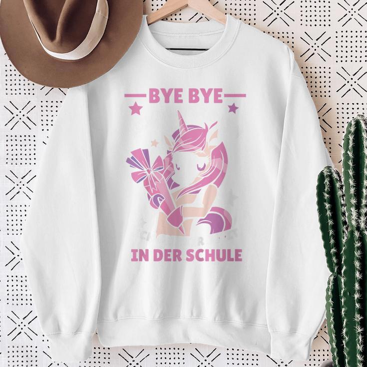 Children's Bye Bye Kindergarten Ich Glitzer In Der Schule Cute Unicorn Sweatshirt Geschenke für alte Frauen