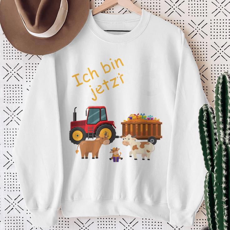 Children's Ich Bin 3 Jahre 3 Jahre Dritter Mit Kühen German Sweatshirt Geschenke für alte Frauen