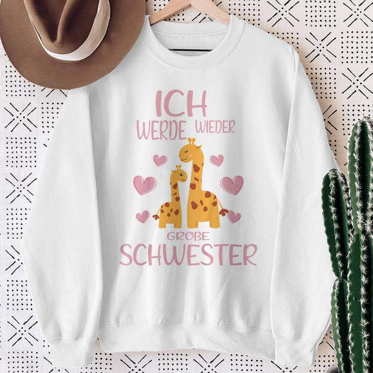 Children's Ich Werde Wieder Große Schwester Verkunden Sweatshirt Geschenke für alte Frauen