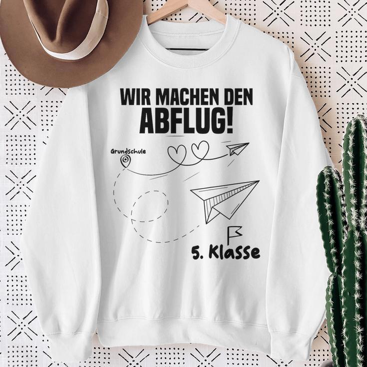 Children's Wir Machen Den Abflug 5 Klasse Graduation Primary 80 Sweatshirt Geschenke für alte Frauen