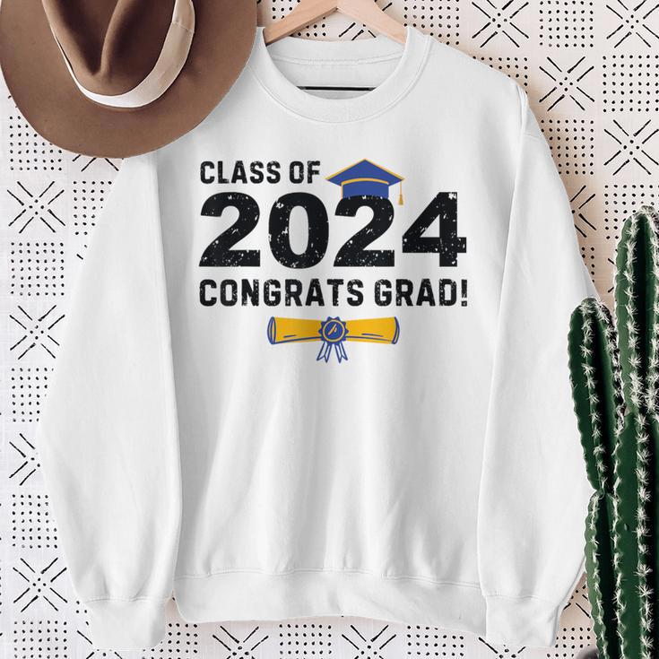 Class Of 2024 Congrats Grad 2024 Congratulations Graduate Sweatshirt Gifts for Old Women