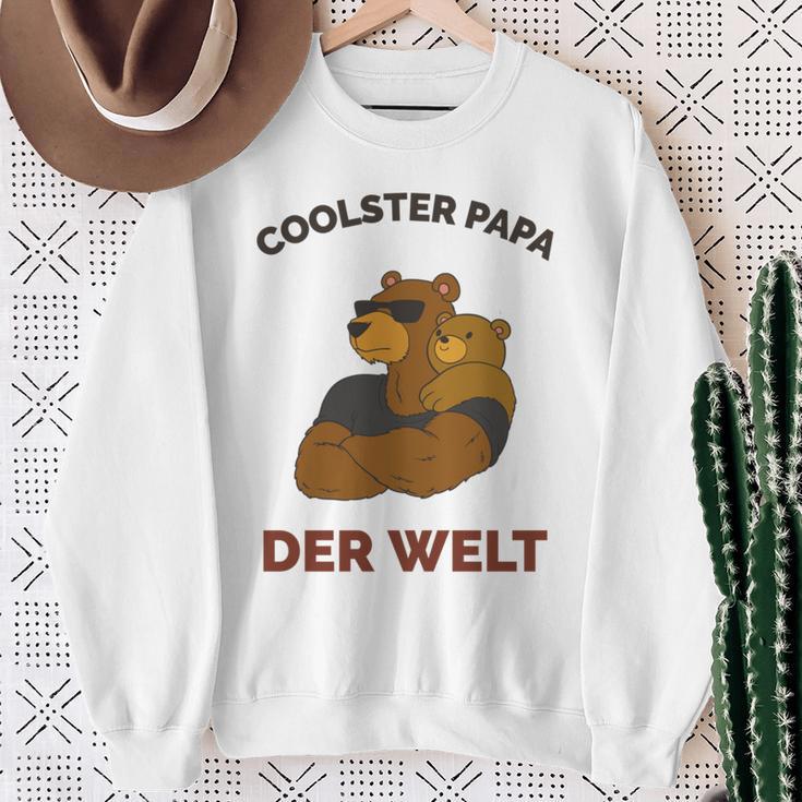 Coolster Papa Der Weltater Outfitatertag Bester Papa Sweatshirt Geschenke für alte Frauen