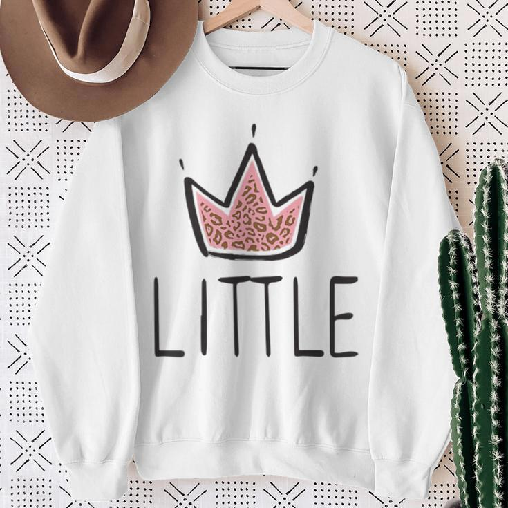 Crown Princess Little Big Sorority Reveal Sweatshirt Gifts for Old Women