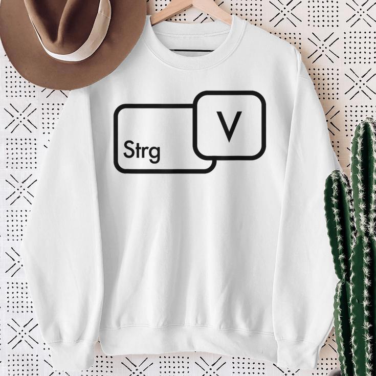 CtrlV Copy Paste Partner Look Sweatshirt Geschenke für alte Frauen