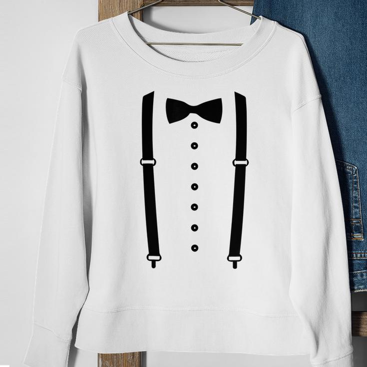 Cummerbund Suspenders Tuxedo Costume Sweatshirt Gifts for Old Women