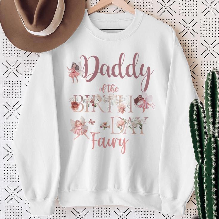 Daddy Of The Birthday Fairy First Birthday Family Matching Sweatshirt Gifts for Old Women