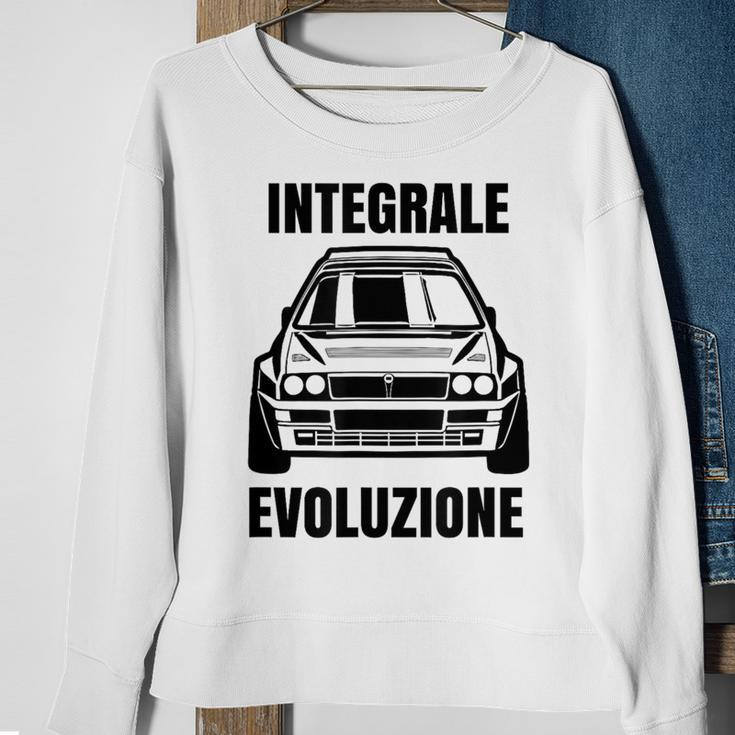 Delta Integrale Evoluzione Rally Auto White S Sweatshirt Geschenke für alte Frauen