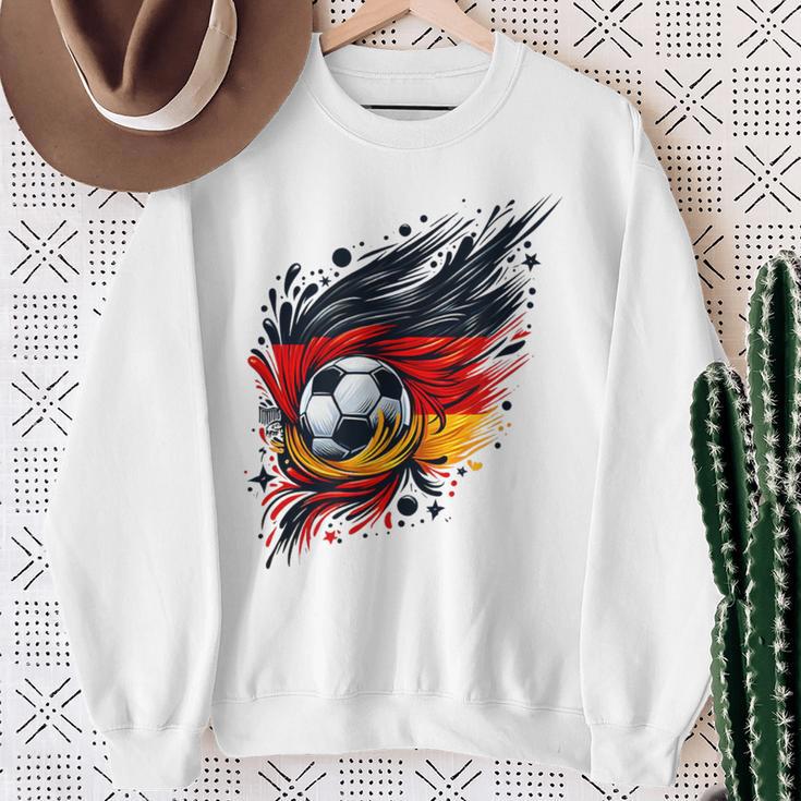 Deutsch Banner Fan Deutschland Flagge Abstrakte Kunst Sweatshirt Geschenke für alte Frauen