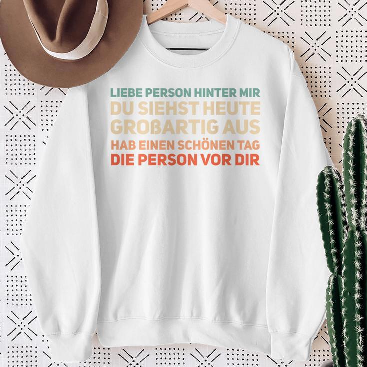 An Die Person Hinter Mir Liebe Person Hinter Mir Sweatshirt Geschenke für alte Frauen