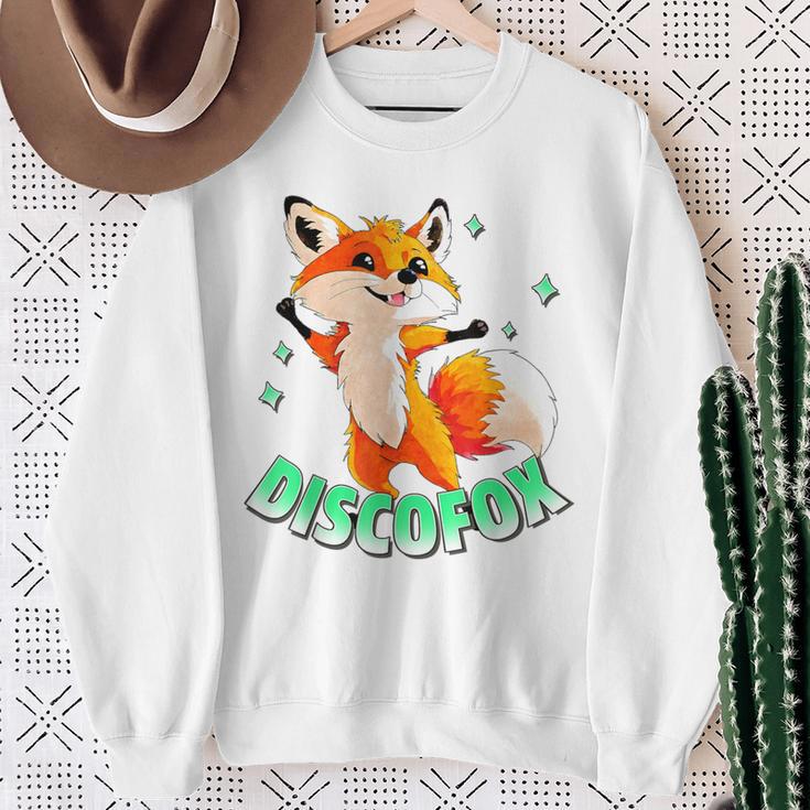 Discofox Disco Fox X Lustiger Fuchs Sonnebrille Tanzen Tanz Sweatshirt Geschenke für alte Frauen