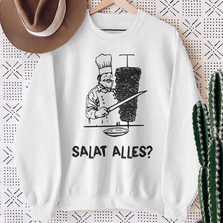 Döner Kebab Salat Alles Sweatshirt Geschenke für alte Frauen