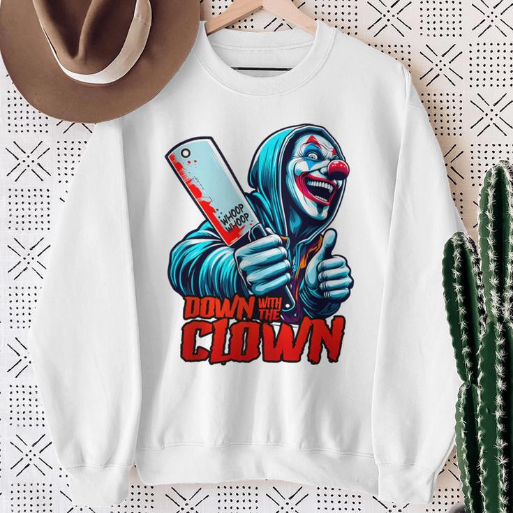 Down With The Clown Icp Hatchet Man Juggalette Clothes Sweatshirt Gifts for Old Women