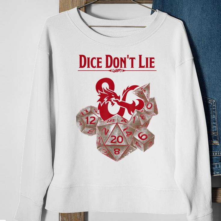 Dungeons & Dragons Red Dice Don't Lie Sweatshirt Gifts for Old Women