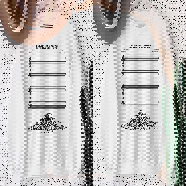 El Sonido Del Silencio Musical Divertido Camisa de entrenamiento Regalos para ancianas