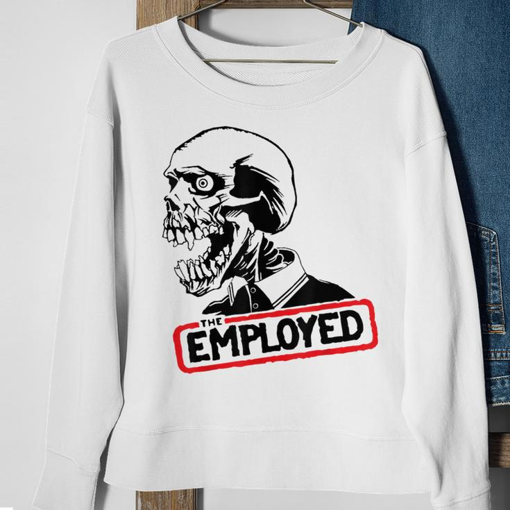 Employed Punk Rock Hardcore Working Class Sweatshirt Gifts for Old Women