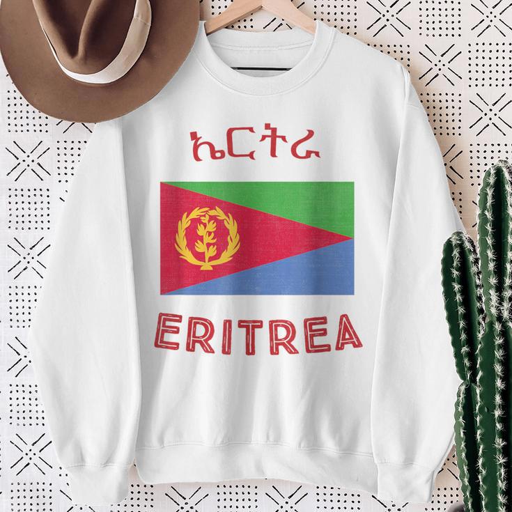 Eritrea Flag Sweatshirt Geschenke für alte Frauen