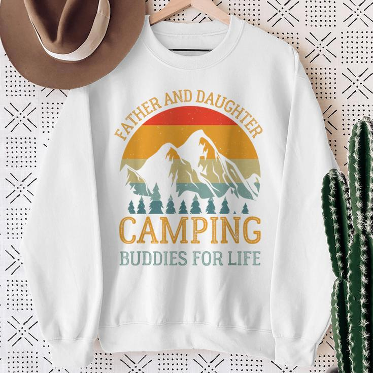 Father And Daughter Camping Buddies For Life For Dad Sweatshirt Gifts for Old Women