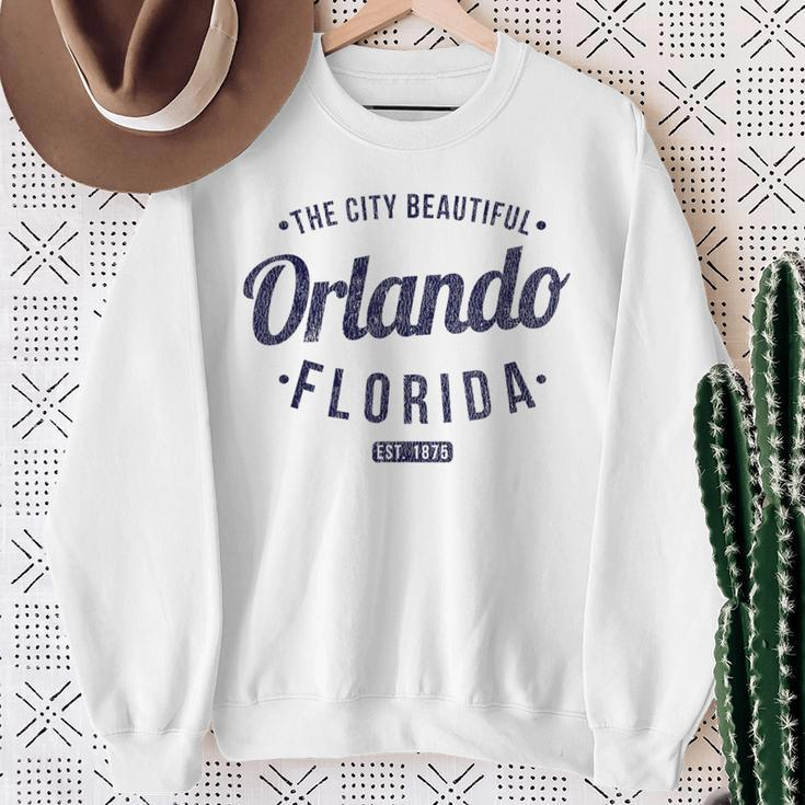 Florida Vintage Minimalist Retro Souvenir Fl Orlando Sweatshirt Gifts for Old Women
