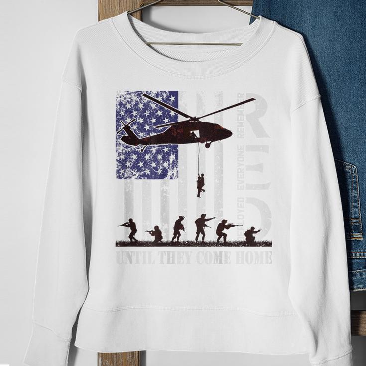 On Friday We Wear Red Friday Military Us Flag Print On Back Sweatshirt Gifts for Old Women