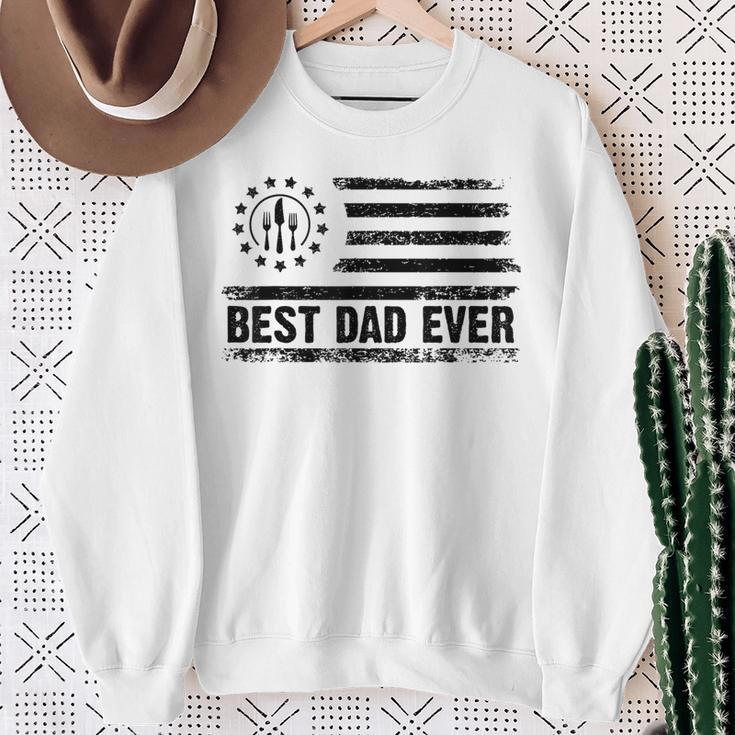 American Flag For Cooking Dad Daddy Father's Day Sweatshirt Gifts for Old Women