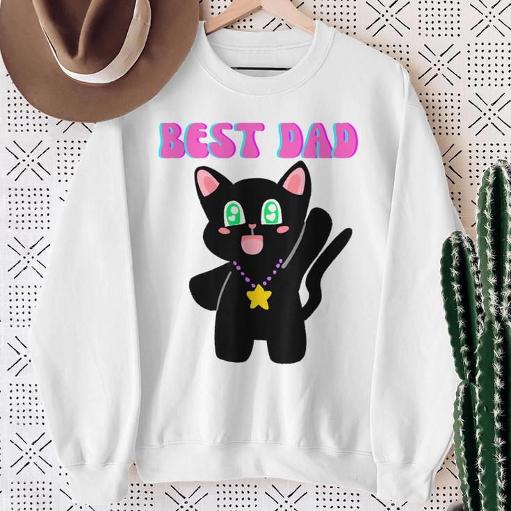 Best Dad Quote Cool Father's Day Sweatshirt Gifts for Old Women