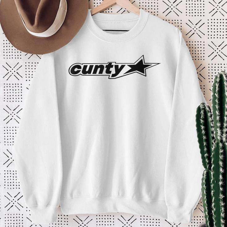 Cunty'ss With Star Humorous Saying Quote Women Sweatshirt Gifts for Old Women