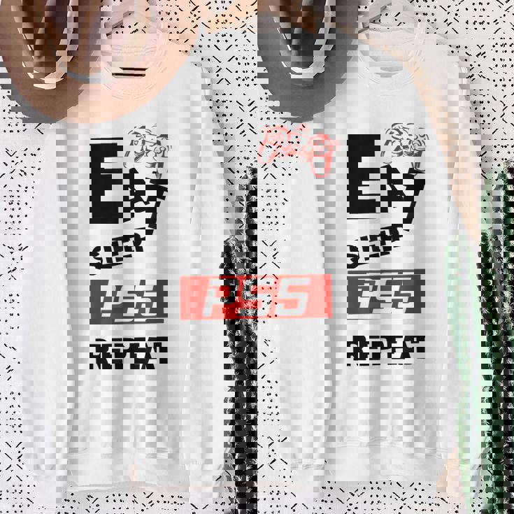 Eat Sleep Ps5 Repeat For Lover Video Game Sweatshirt Gifts for Old Women