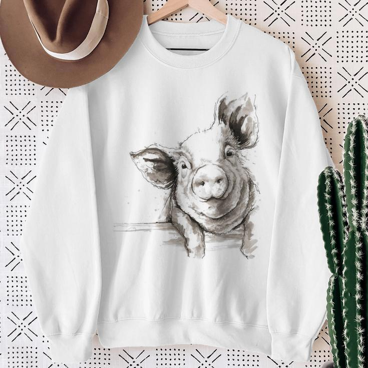 Pig Farmer Sweatshirt Geschenke für alte Frauen
